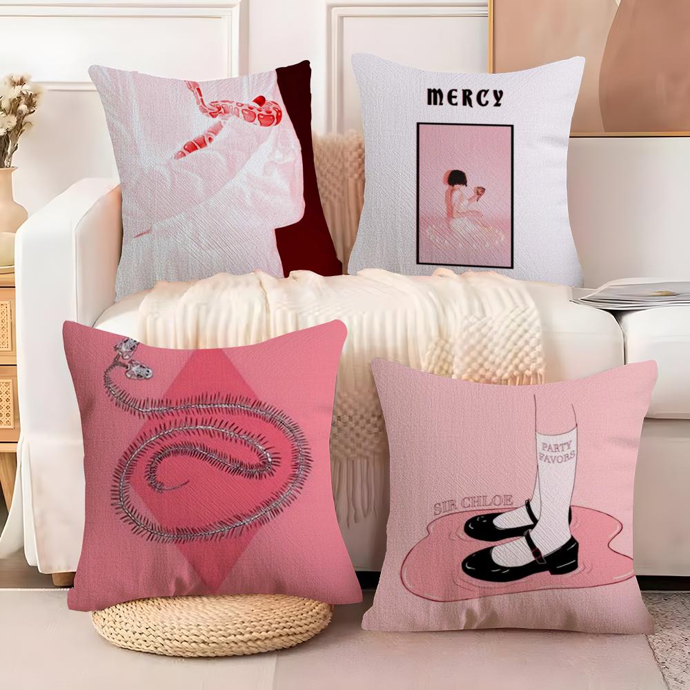 Band S-Sir Chloe Cushion Cover Soft Plush Fabric Double-Sided Printed Sofa Cushion Cover for All Seasons Home Decor Gift