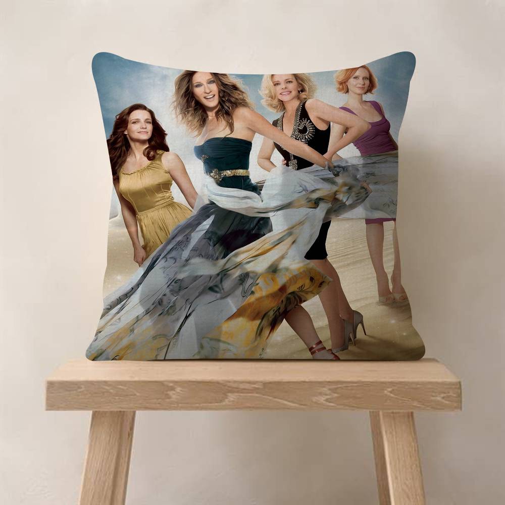 TV Series Sex And The City Anime Pillowcase Toon Gift Cushion Cover Bedroom Home Sofa Chair Seat Decor Pillow Case