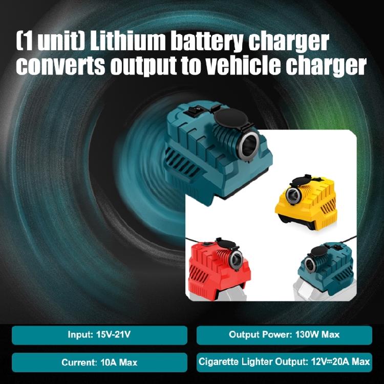 Car Charger Adapter Energy Efficient Featuring ABS Durability and Overload Protections Suitable for 18/20V Batteries