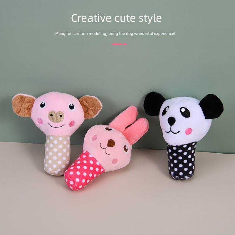 

Stuffed Sounding Dog Toy Replica Elephant Accompany Relieving Stuffy Doll Border Collie Teddy Self-HI Tearing Pet Supplies Random Handheld Stick