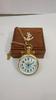 Nautical Antique Brass Pocket Watch with Box Gift For Occassion