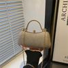 Commuter New Trend Women's Texture Casual Simple Personality Lock Shoulder Chain Messenger Bag