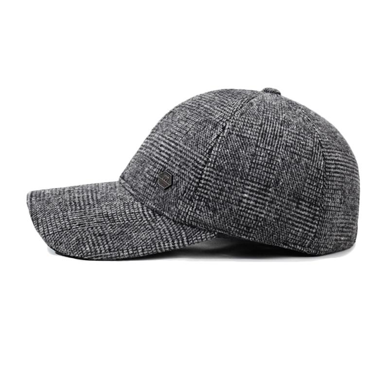 Middle-Aged Baseball Cap Winter Father Outdoor Windproof Ear Protection Cap Men Velvet Thick Cotton Cap