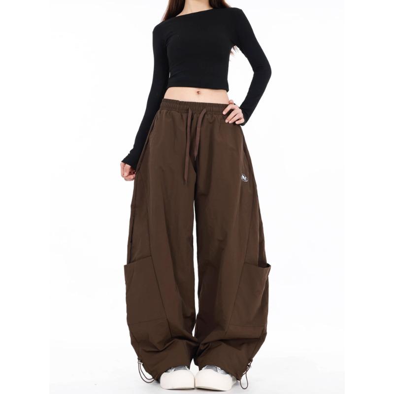 

Unisex American Street Style Wide-Leg Cargo Pants XL