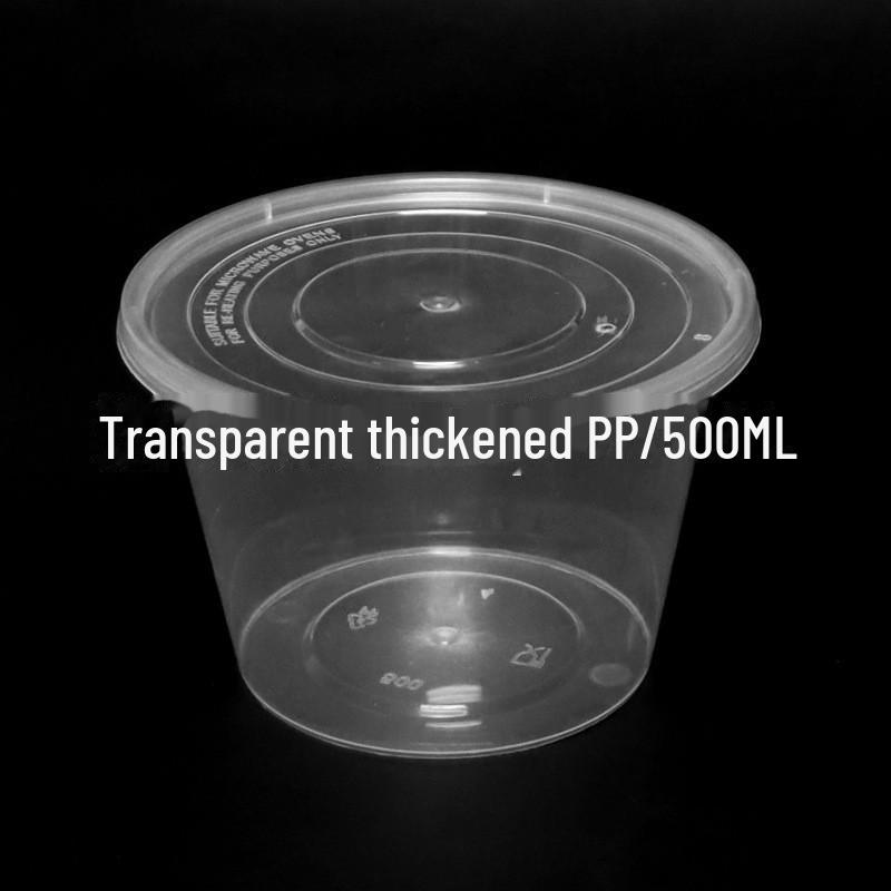 

Прозрачные пластиковые контейнеры для еды: Круглые или прямоугольные, с крышками Food Grade PP (50 with Lids)