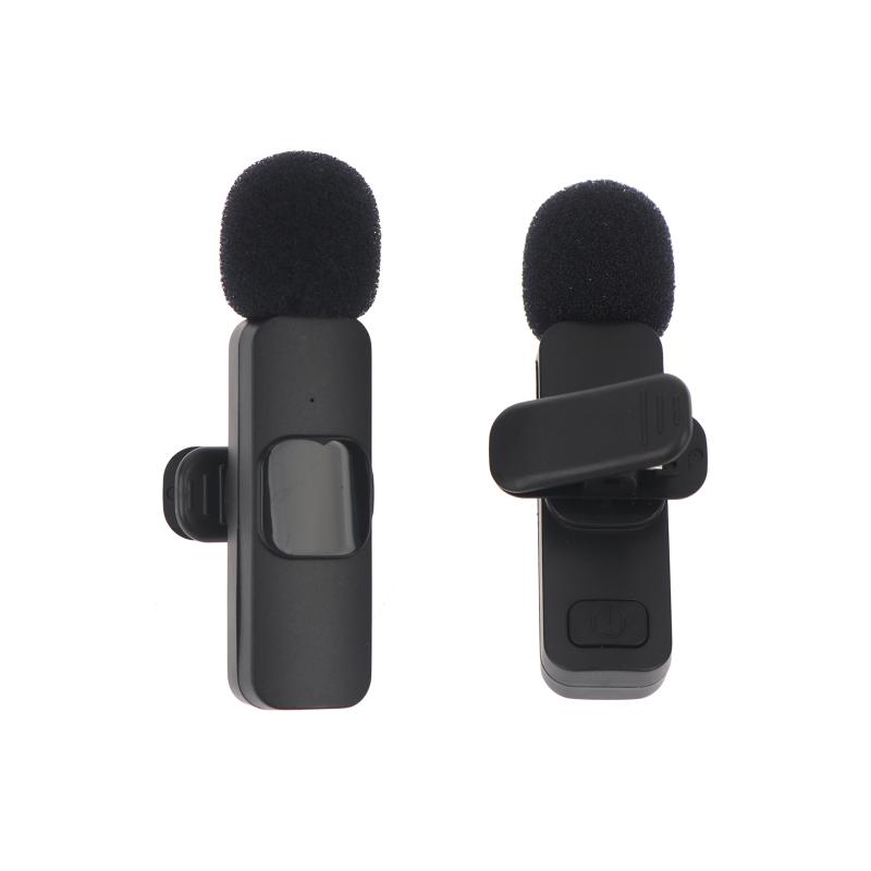 2.4G Portable Clip-on Wireless Microphone for Android Live Gaming Vlog Audio Video Recording Travel Vlog Use
