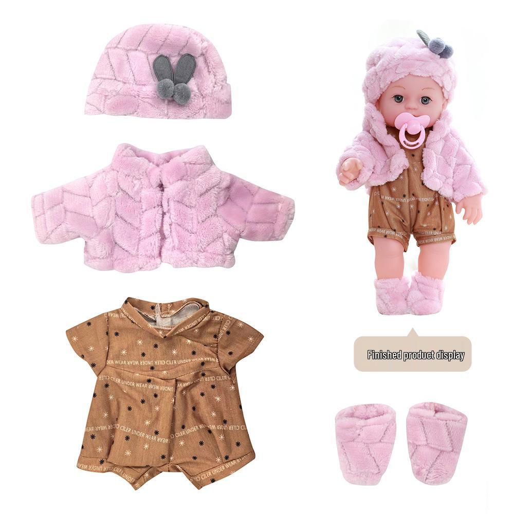 Doll Clothes Set: 30cm Baby Doll Outfit with Hat for DIY Customization