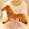 Plush Horse Stuffed Toy Realistic Soft Simulation Horse Doll White Black Brown Golden For Kids Boys Girls Birthday Holiday Gifts