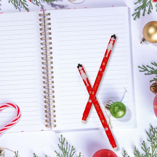 Sada smazatelných per Vánoce Hladce píšící inkoustová pera Opakovaně použitelná gelová pera s vánoční tématikou pro seznamy přání Milostné karty Sváteční karty Slavnostní dekorace na stůl