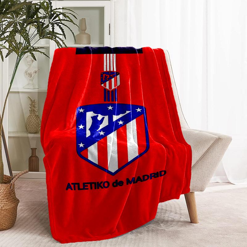 Coperta con Stampa Atletico Madrid - Morbida e Confortevole, per Camera da Letto, Viaggio, Divano, Decorazione per la Casa - Regalo di Compleanno o Natale per un Amico