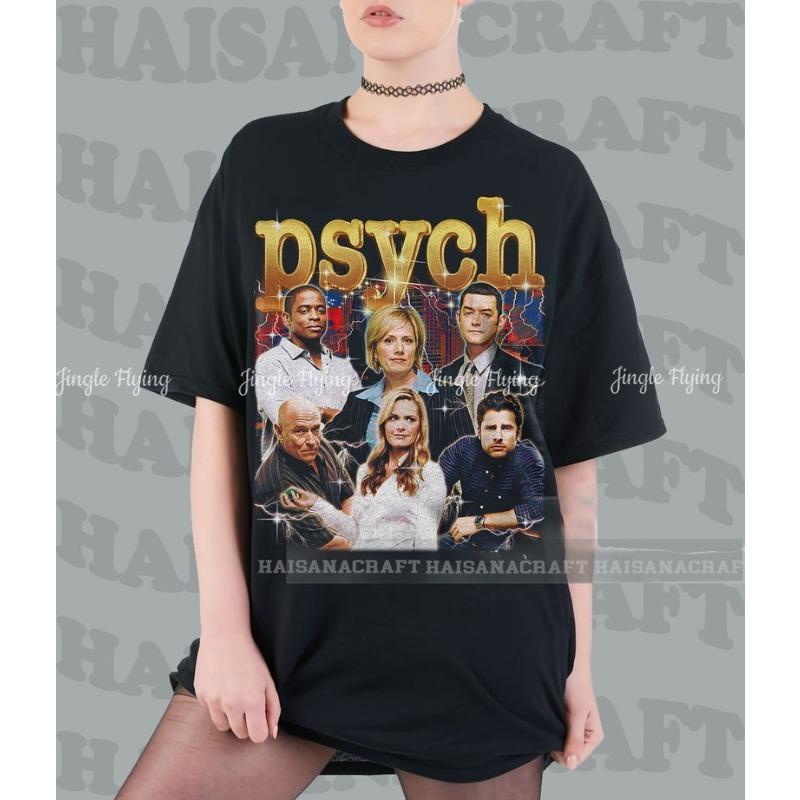 Psych Tv Show Vintage Gift For Woman And Man Unisex Hs017 T-Shirt