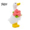 Small Landscaping Accessories Mini Garden Duck Figurine, Cute Farm Dolls, Desktop Animal Figurines for Car Dashboard Figurines, Micro Landscape