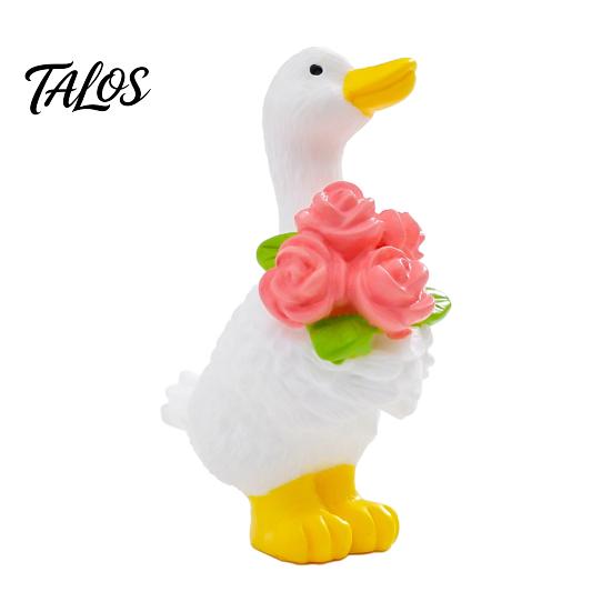 Small Landscaping Accessories Mini Garden Duck Figurine, Cute Farm Dolls, Desktop Animal Figurines for Car Dashboard Figurines, Micro Landscape