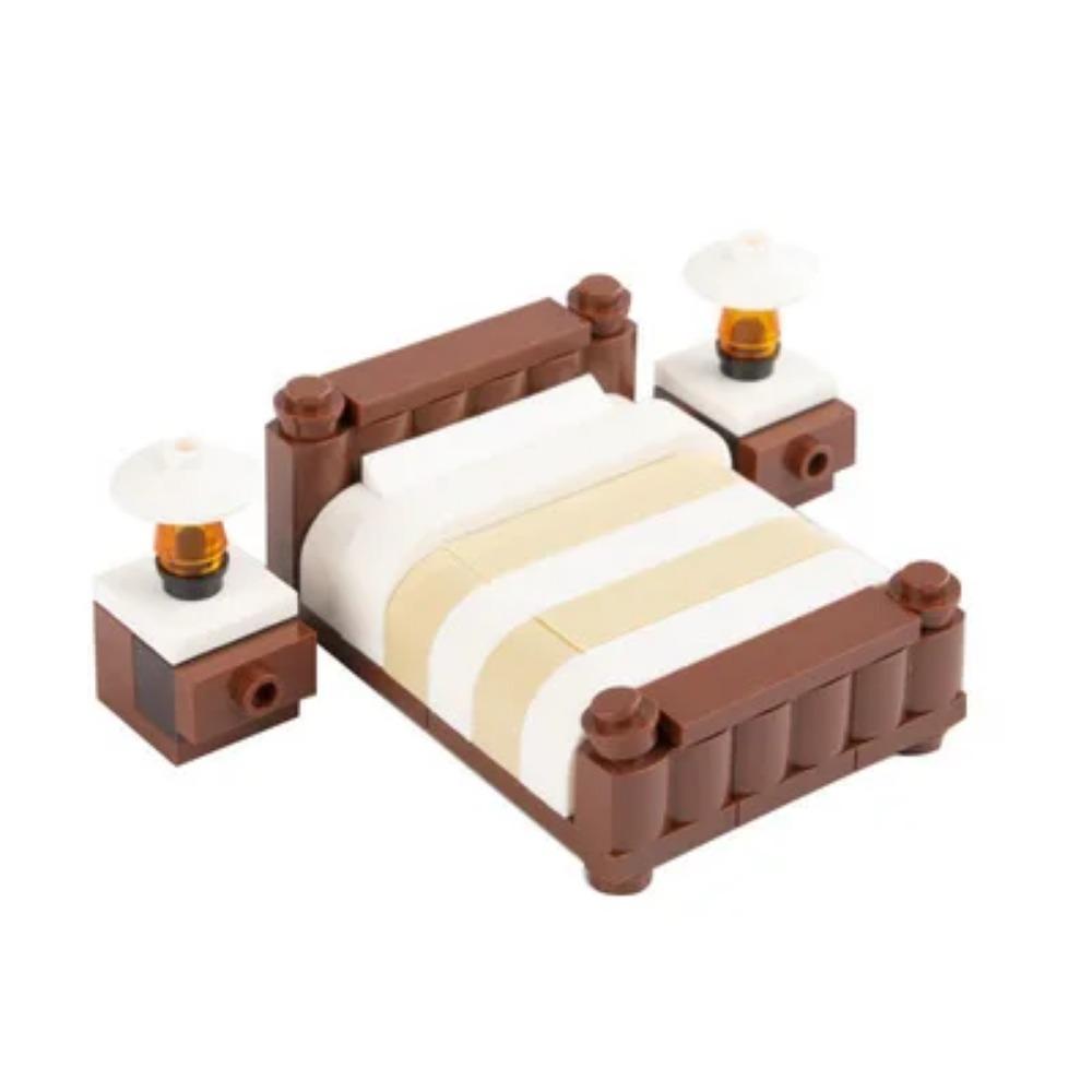 MOC City Scene Building Block Furniture TV Refrigerator Washing Machine Game Console Bed Sofa Vacuum Cleaner Mini Toy Brick K028