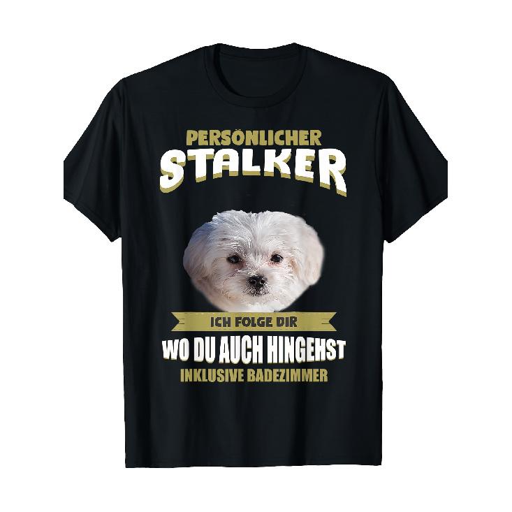 Maltese T- Shirt Maltese Dog 220g T- Shirt, 100 Cotton T- Shirt S чёрный