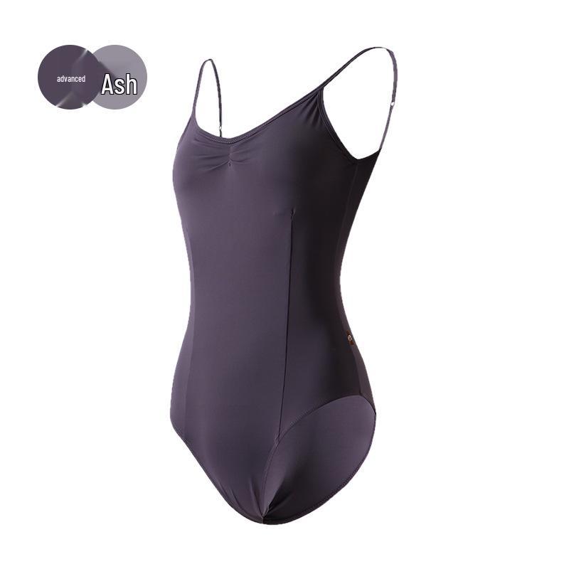 Dívčí a dámský taneční cvičební trikot s tílkovými ramínky pro balet a gymnastiku