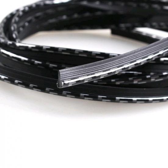 5M Carbon Fiber Car Interior Edge Gap Line ert Molding Trim Strip Accessories