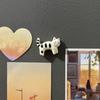 Cat Fridge Decorations 5Pcs Cartoon Refrigerator Magnet Set, Hand-painted Kitten for Whiteboard Photo Holders Locker Whiteboard, Kitchen Decoration