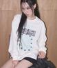 TRAVEL Broken Record Club Pigment Long Sleeve Cream