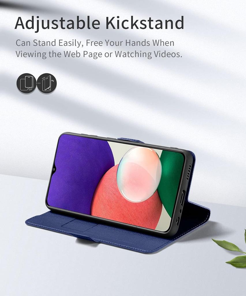 Etui Zamykane Granatowe Do Samsung Galaxy A22 5G