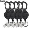 Retractable Keychain Universal Anti Theft Design Outdoor Camping Rope Keyring Portable Key Chain Ring For Keys ID Badge Holder