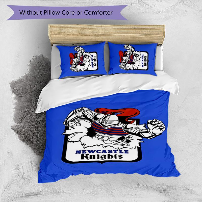 Knights 3pcs Bedding Set Duvet Cover Closure Includes 1 Duvet Cover & 2 Pillowcases for All Seasons Bedroom Home Dorm Decor