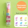 12 Color Splicing Solid Highlighter Multi-color Pen Graffiti Pen Key Line Marker Pen School Office Supplies Stationery