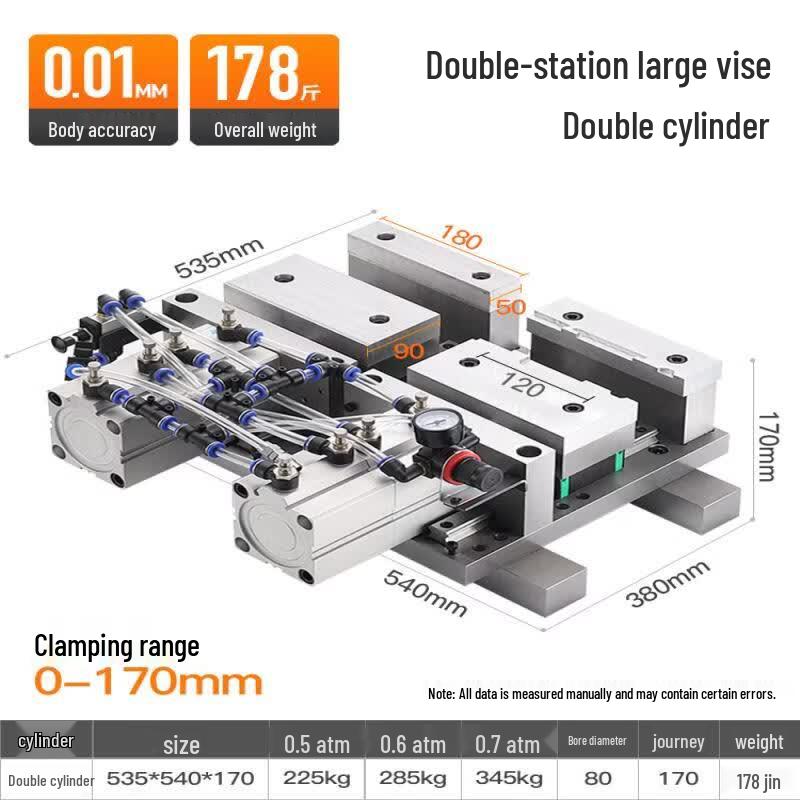 High Precision Pneumatic Vise