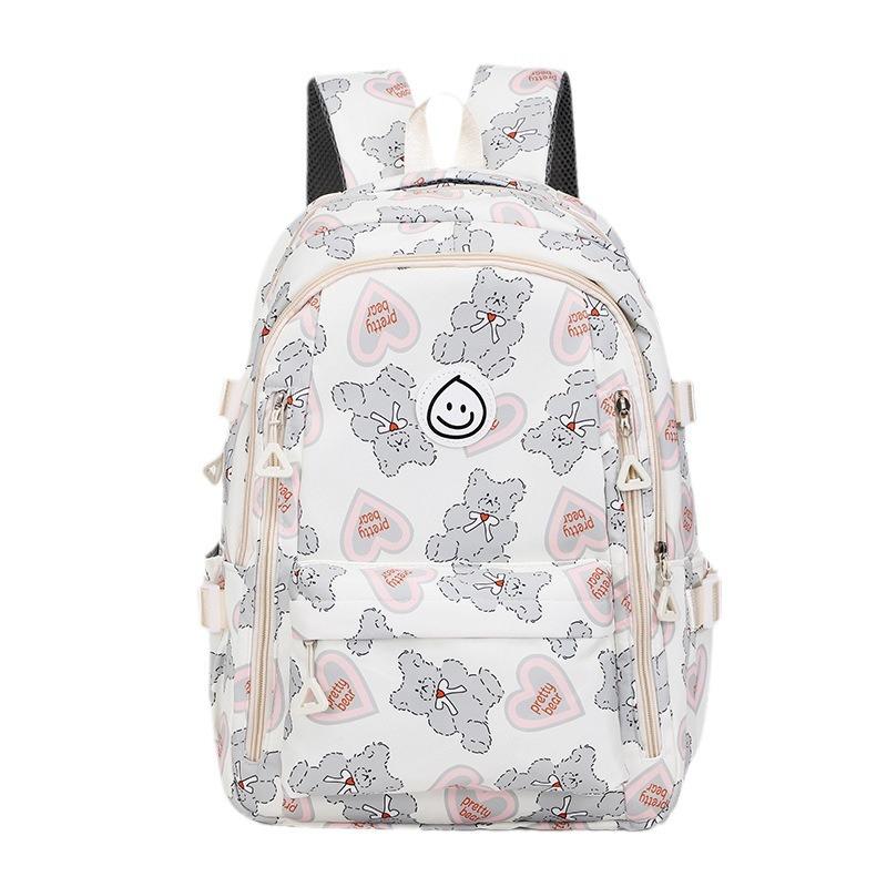 Waterproof simple middle school student large capacity backpack girl cute backpack small fresh backpack