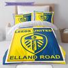 Leeds United F.C Pattern Bedding,Quilt Set Quilt Cover Pillowcase Home Birthday Gift(1 * duvet cover + 2 * pillowcase, without core)