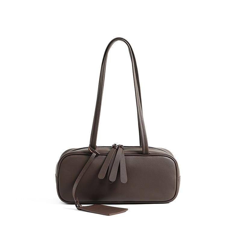 Bag Women's First-layer Cowhide Bag, Underarm Leather Girls' High-end Sense of Commuting To Work Shoulder Bag