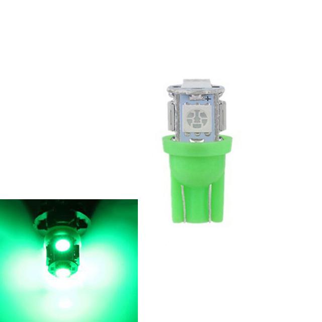 

Светодиодные лампы T10 разных цветов 1Pcs зелёный