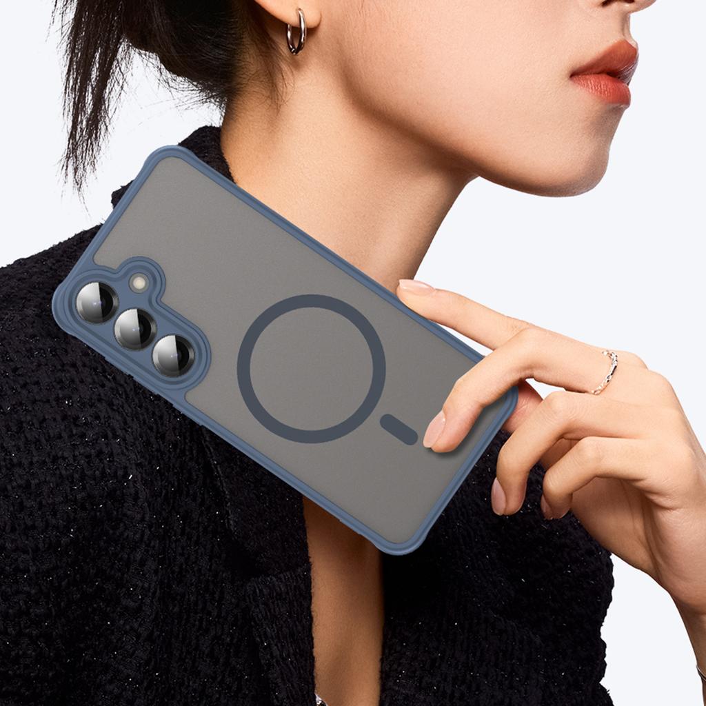 For Samsung Galaxy A56 5G Case Compatible with MagSafe Anti Drop PC+TPU Phone Cover