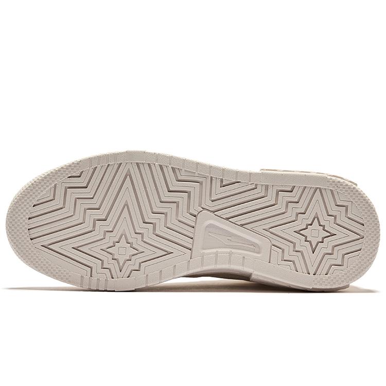 Erke Classic Sweet Cool Fashion Trend Comfortable Versatile Wear-Resistant Non-Slip High-Top Sneakers Women sneakers Eggnog Gray Pink 52124301261-103