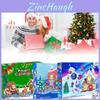 Advent Calendar Countdown For Christmas Featuring 24 Adorable Anime Figurines In Colorful Boxes