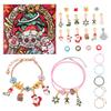Vánoční odpočítávání 24-otvorový kalendář Adventní překvapení Šperky Slepé boxy Vánoční DIY Kreativní kombinace Vánoční náramek