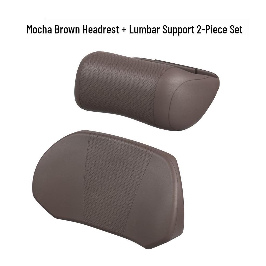 Car Headrest Neck Pillow & Lumbar Support Cushion | All-Season Car Accessories | Fits Most Models