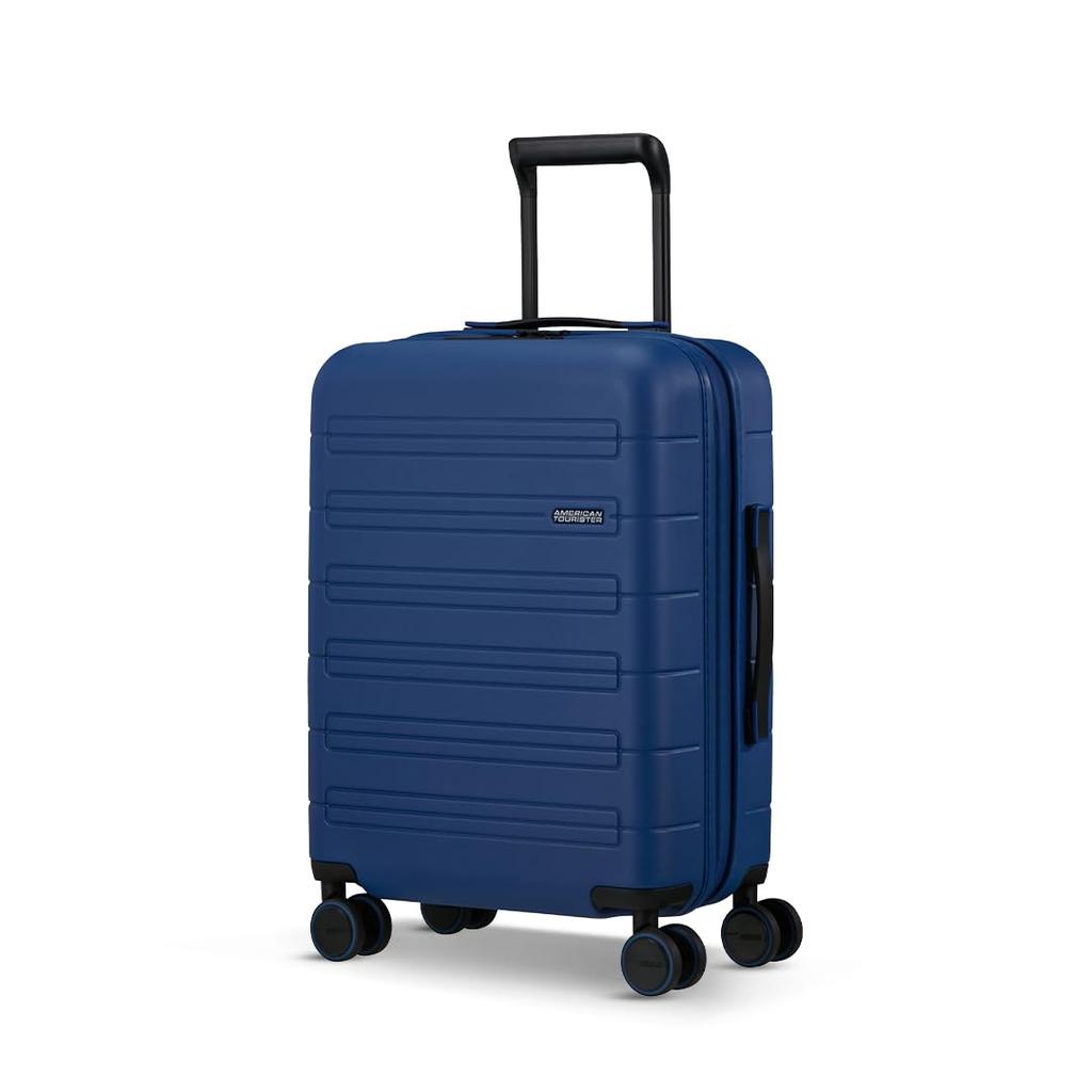 American Tourister Novastream Spinner 67 Suitcase, Medium Size, Expandable, Lightweight, 64L, 67cm, 3.6kg, Navy Blue
