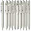 PENTEL Calme Ballpoint Oil-Based Pen, 0.35mm, Gray, 10-Pack BXA103N-A (10)