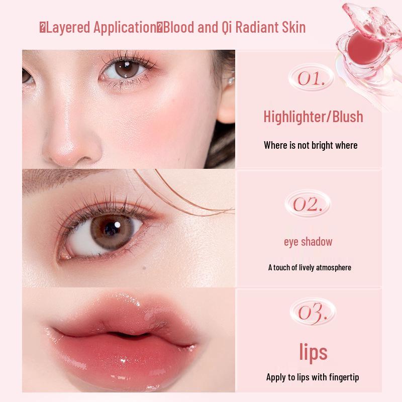 NOVO Korean Glow Cream: Oxygen-Infused Multi-Use Blush & Contour for Brightening