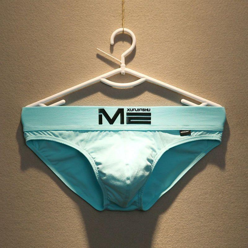 Men's Bikini Briefs Cotton Blend Breathable Underwear Elastic Waistband Comfortable Low-Rise for Daily & Gym