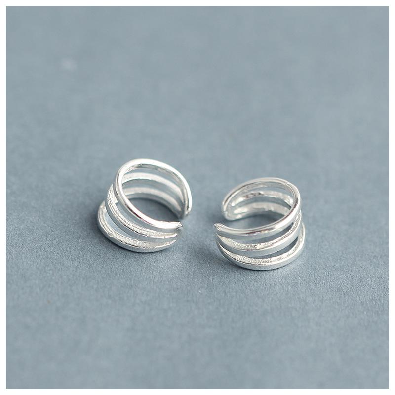 S925 Silver Minimalist Ear Cuff for Women - Korean Fashion, Non-Pierced Cartilage Clip Earring