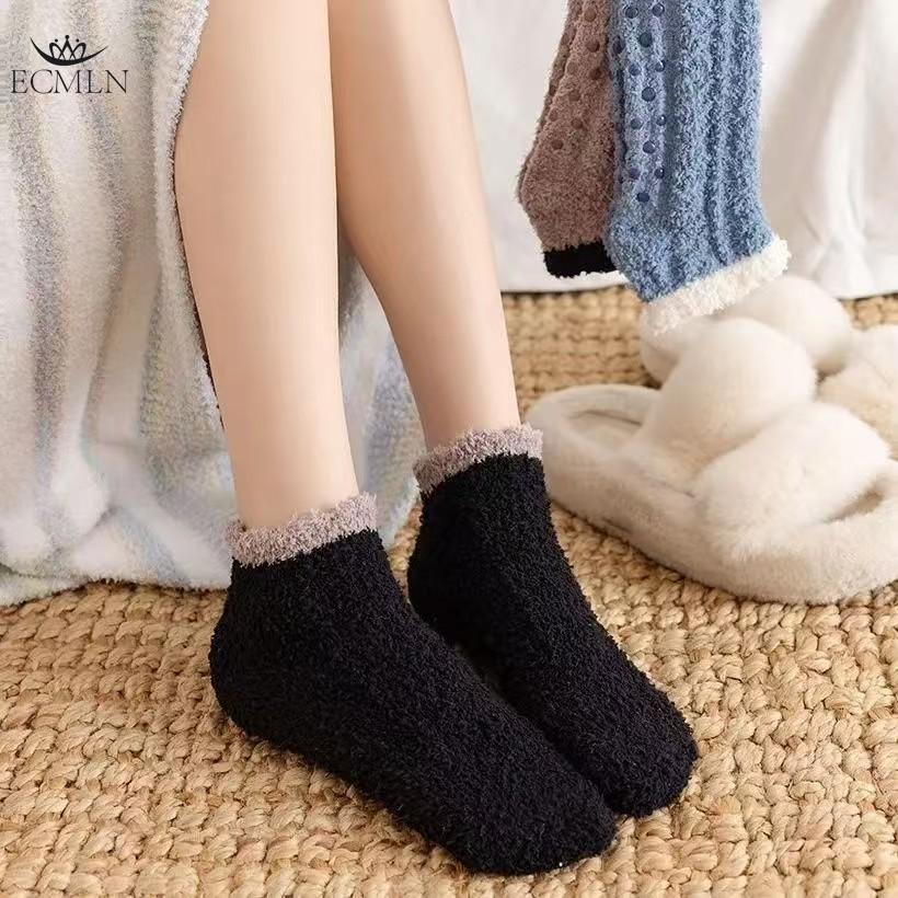 Ladies Warm Fleece Fuzzy Slipper Socks Womens Winter Fluffy Bed Socks Cosy Socks for Women and Girls