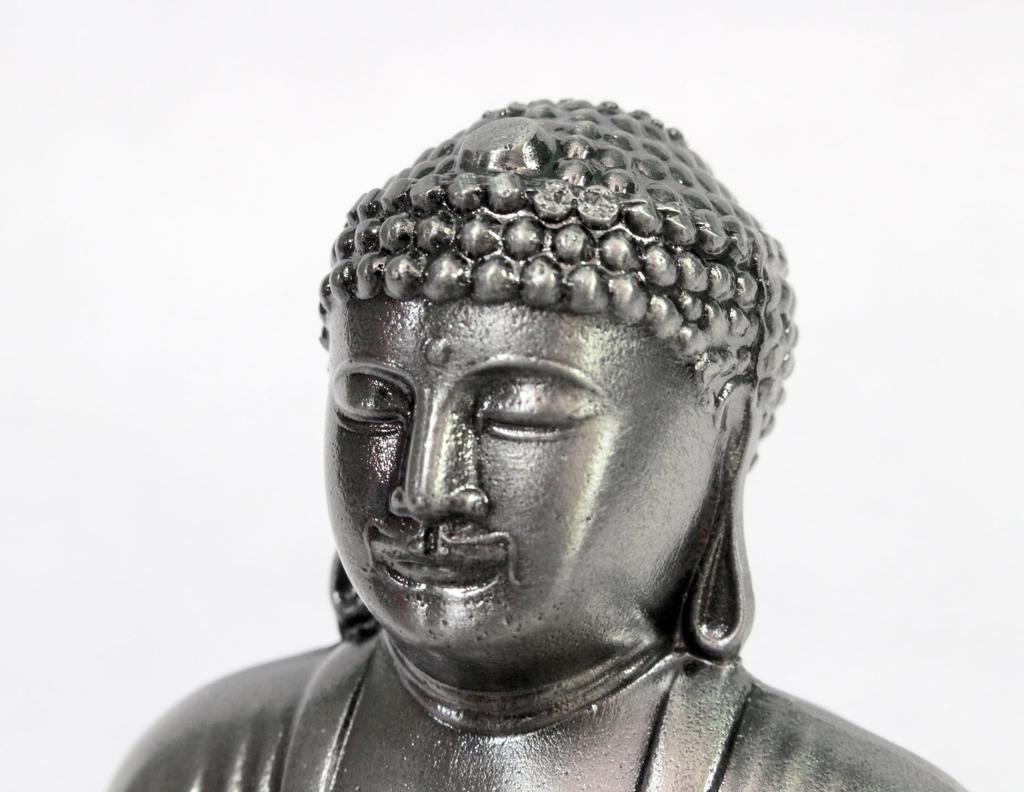 Made in Japan Japanese souvenirs Large Buddha statue 3 inches length 9 Silver (total cm)