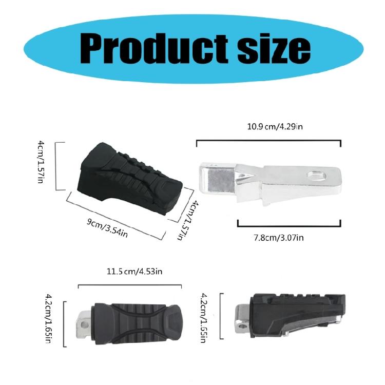 Motorcycle Rear Foot Pegs with Anti Oxidation Properties, Enhancing Riding Comfort for R1200GS R1250GS S1000XR Travelers