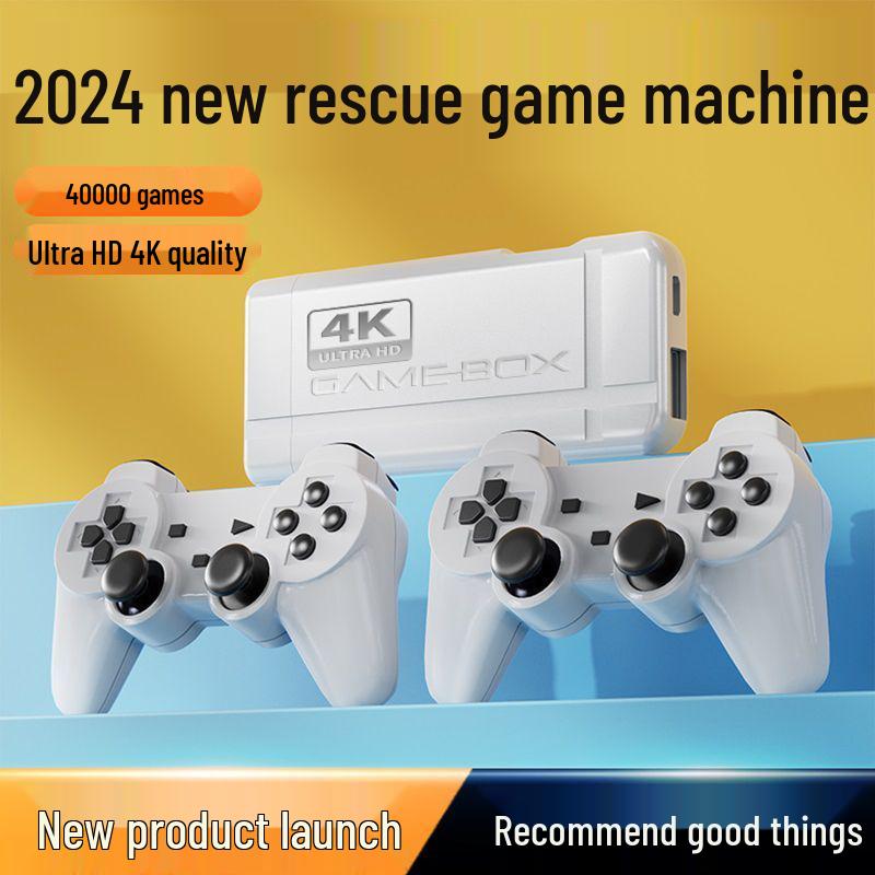 2024 HD 4K Wireless Console: 3D Classic Arcade Games with Super Mario