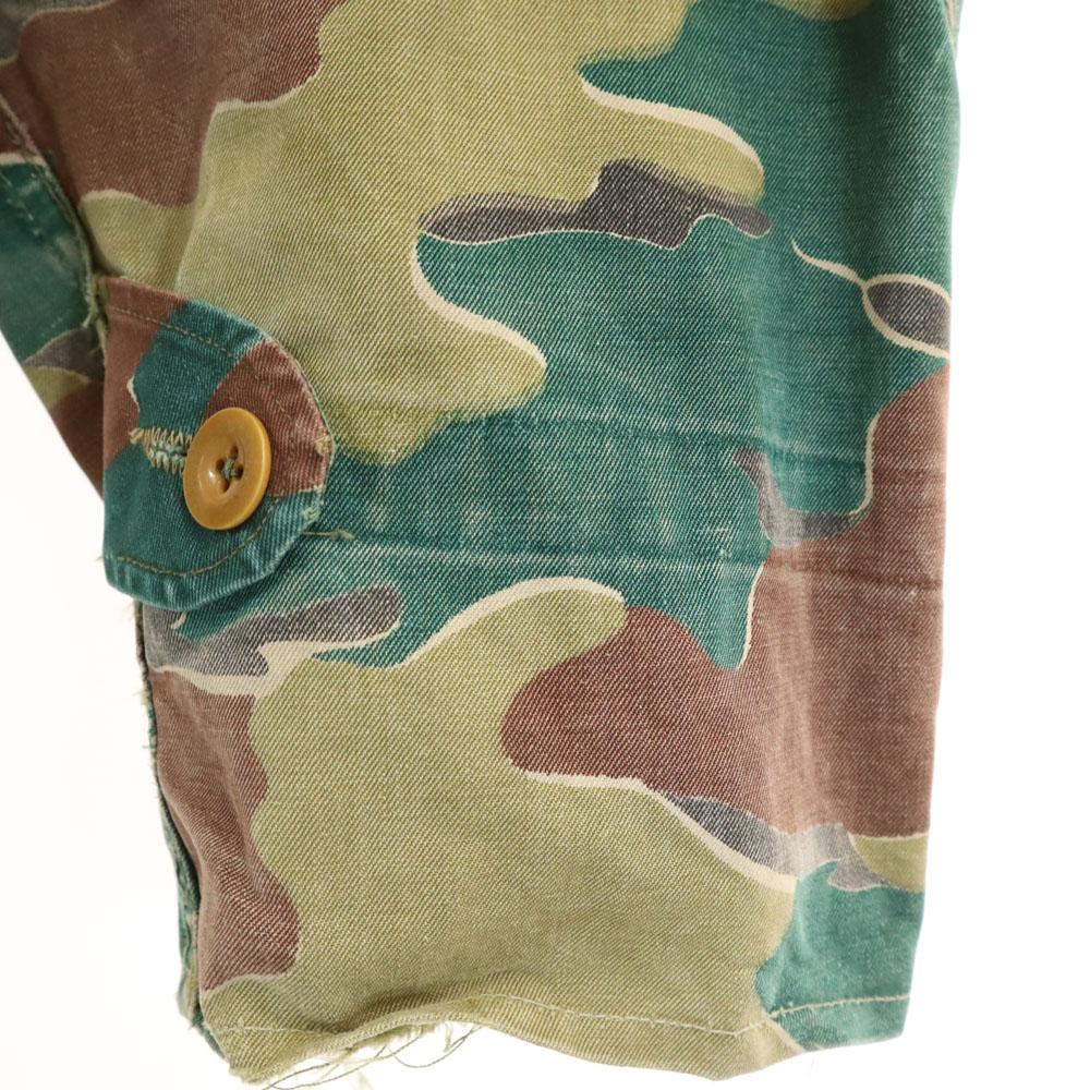 Belgium Army 50s Vintage Denison Smog Camouflage Pattern Denison Smock Jacket Men's Used