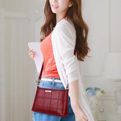 Modische Damen Umhängetaschen Design Mädchen Umhängetaschen PU Leder Damen Pochette Taschen Vintage Kleine Umhängetasche