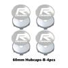 Jhmcr2 For Volvo 4pcs Car Wheel Hub Center Cap Universal Anti-Dust Protective Cover AWD V50 S60 XC60 S40 XC40 XC90 V60 S80 S90 V90 C30