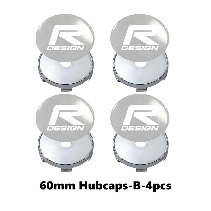 Jhmcr2 For Volvo 4pcs Car Wheel Hub Center Cap Universal Anti-Dust Protective Cover AWD V50 S60 XC60 S40 XC40 XC90 V60 S80 S90 V90 C30